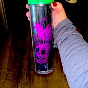 Starbucks skull Halloween tumbler NWT